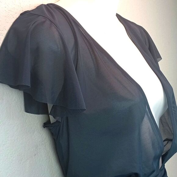 Cupshe Mesh Midnight Blue One - Piece Swimsuit sz L - Picture 4 of 11